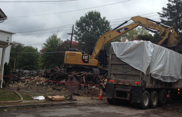 Demolition, clean-up this week at Chapter House site
