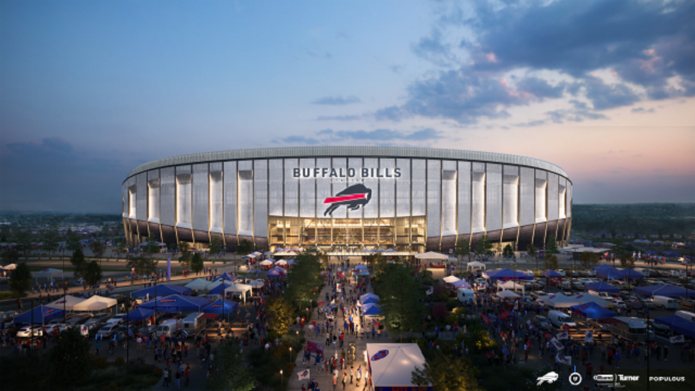 Crews break ground on Buffalo Bills new stadium