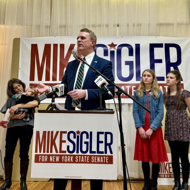 Sigler officially launches NYS Senate bid in 52nd district